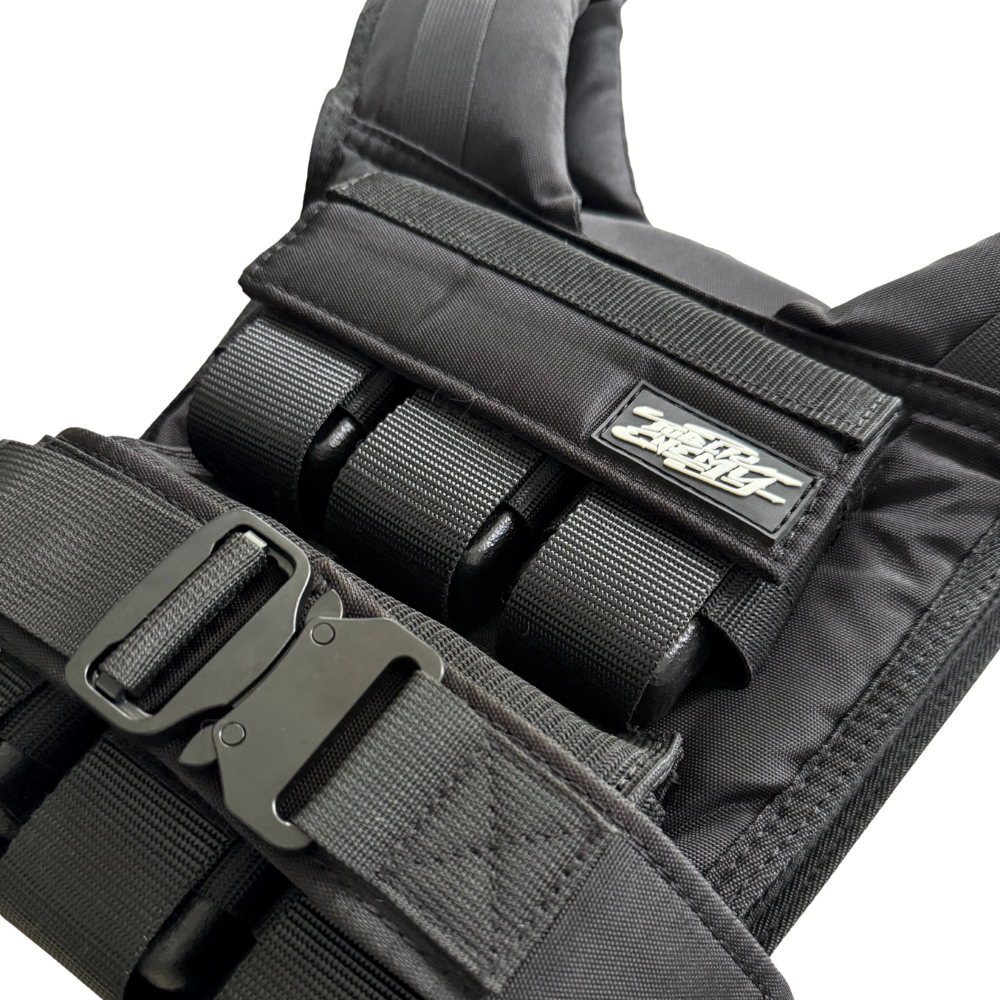 12KG Weight Vest - Midnight Black