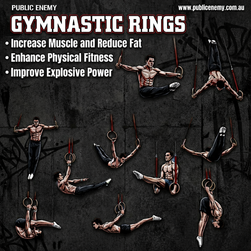 Calisthenics Rows Rings Gymnastic Calisthenics Rings – PUBLIC ENEMY